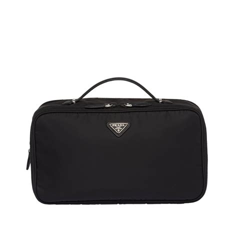 prada large cosmetic bag|prada nylon pouch bag.